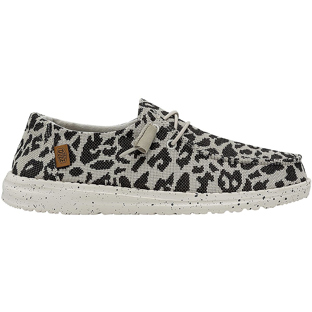 Hey Dude Girls Wendy Toddler Slip On Shoes- White Leopard