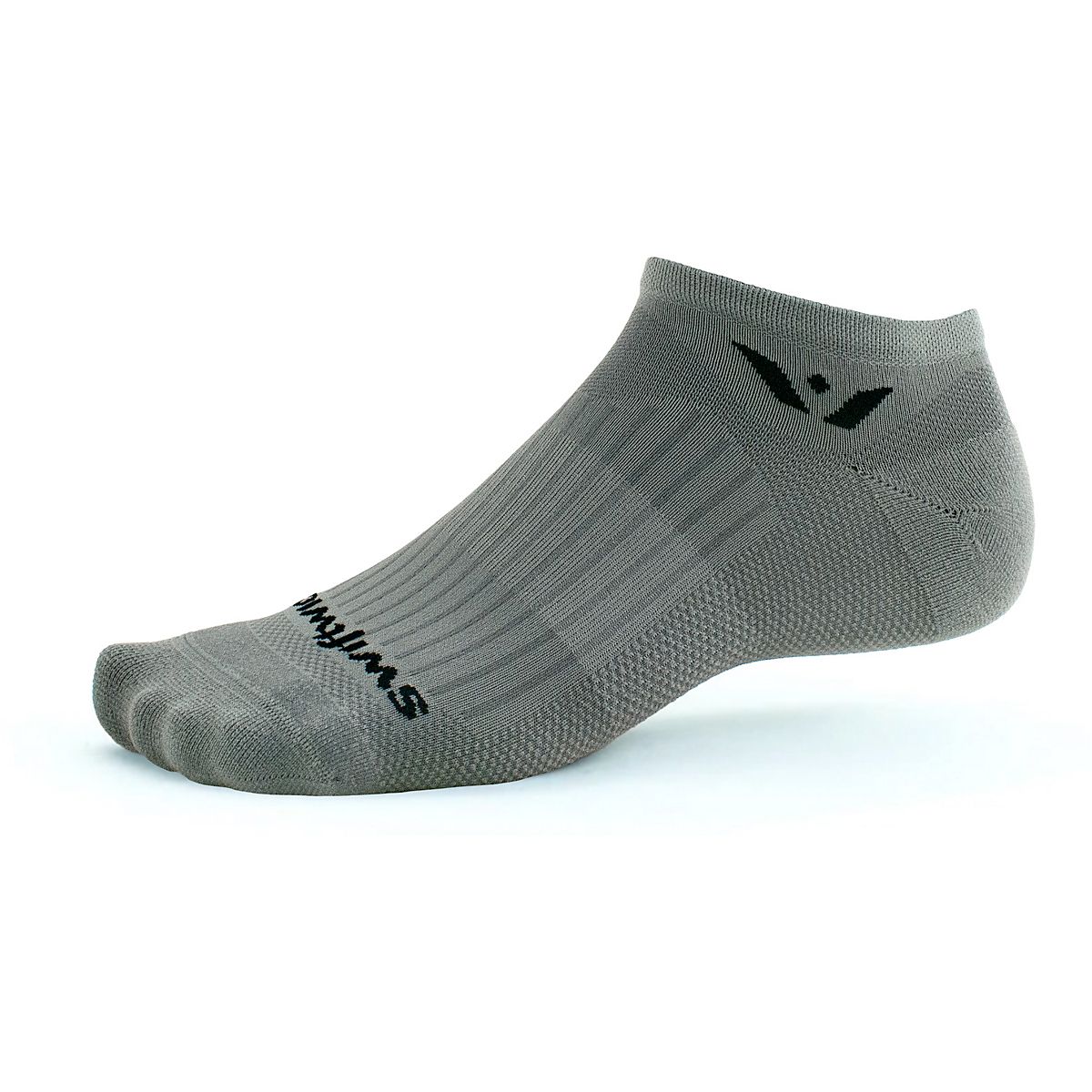 Swiftwick Adults' Aspire Zero Firm Compression NoShow Socks Academy