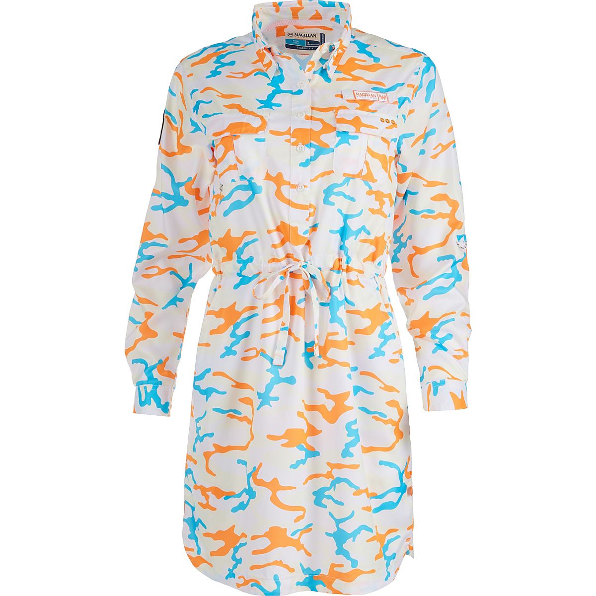 Magellan Outdoors Women's Whataburger Camo Print Shirt Dress Academy