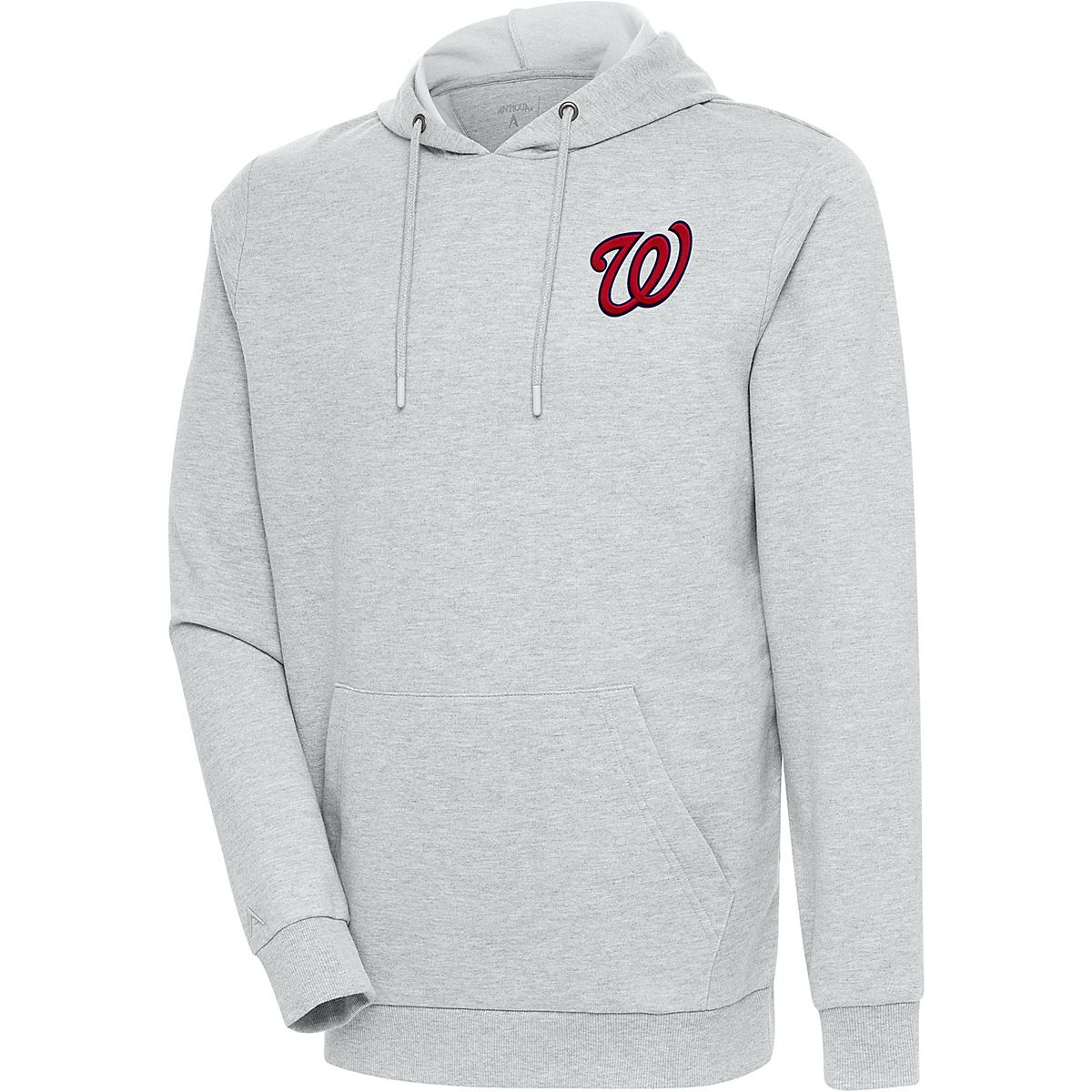 Washington Nationals Antigua Compression Long Sleeve Button-Down Shirt -  Gray/White