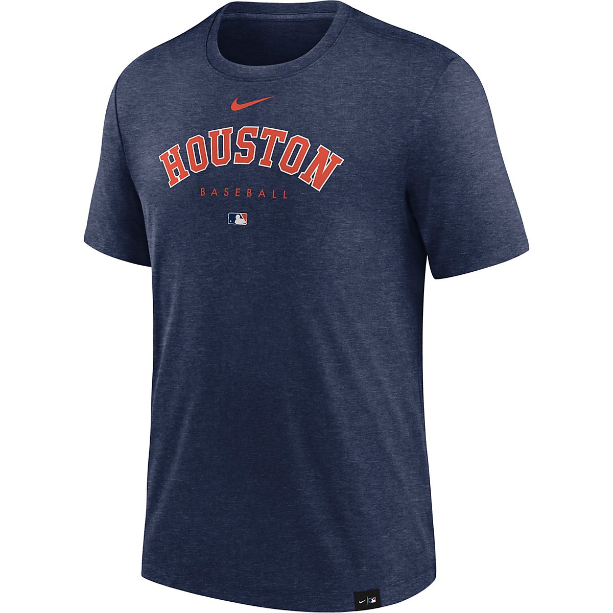 Nike Heather Houston Astros Authentic Collection Early Work Tri-Blend ...