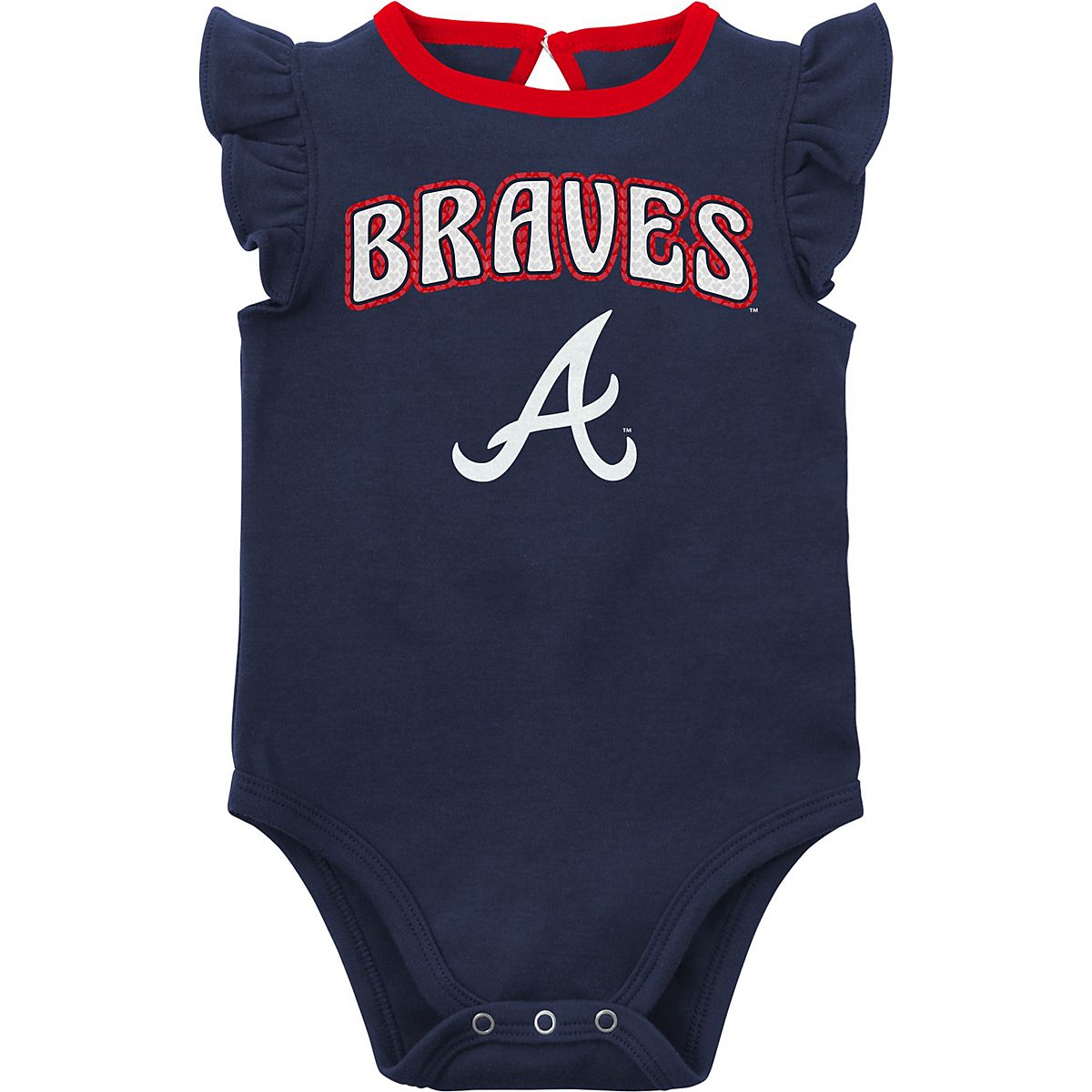 Outerstuff Toddler Boys and Girls Navy, Red Atlanta Braves Batters Box  T-shirt Pants Set