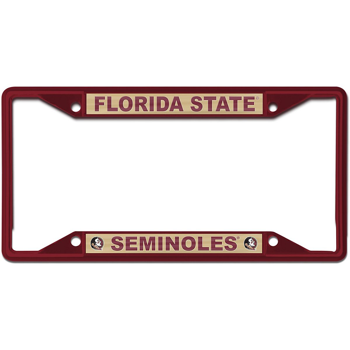 WinCraft Florida State University Printed License Plate Frame Academy