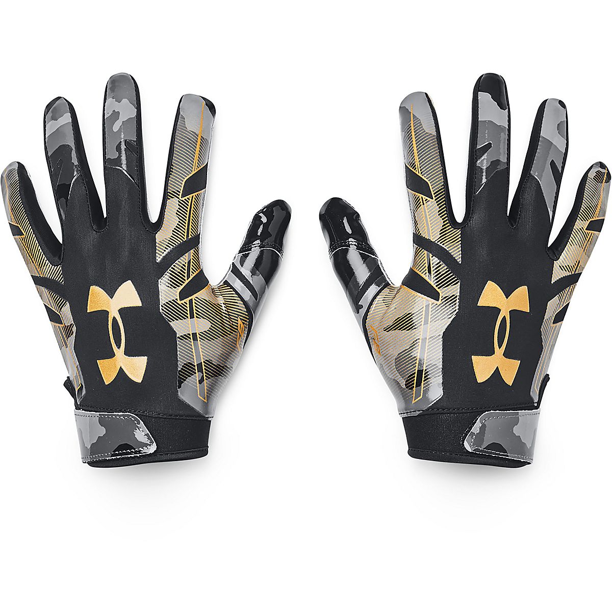 Under Armour Adults' F8 Camo Football Gloves Academy