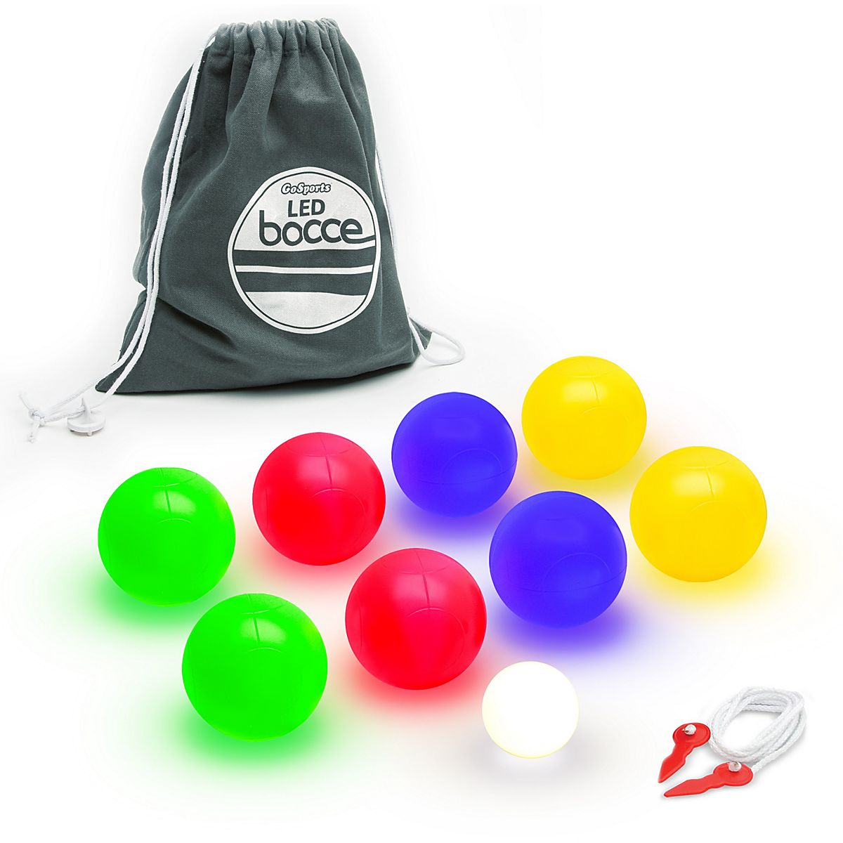 GoSports LED Lighted Bocce Ball Game Set Academy