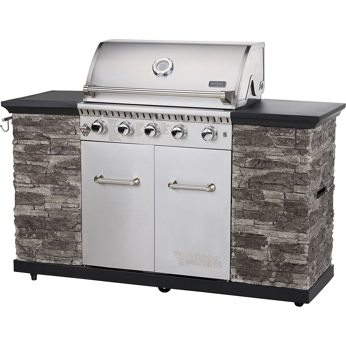 Outdoor Gourmet 5Burner Stone Island Grill Academy