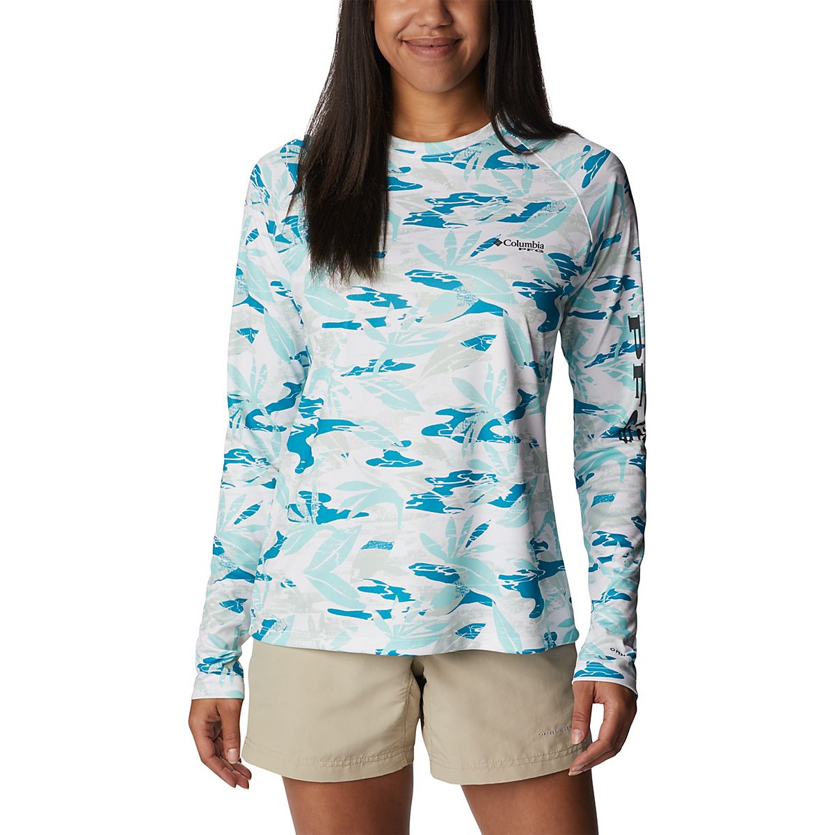 Columbia long sleeve swim hot sale shirt