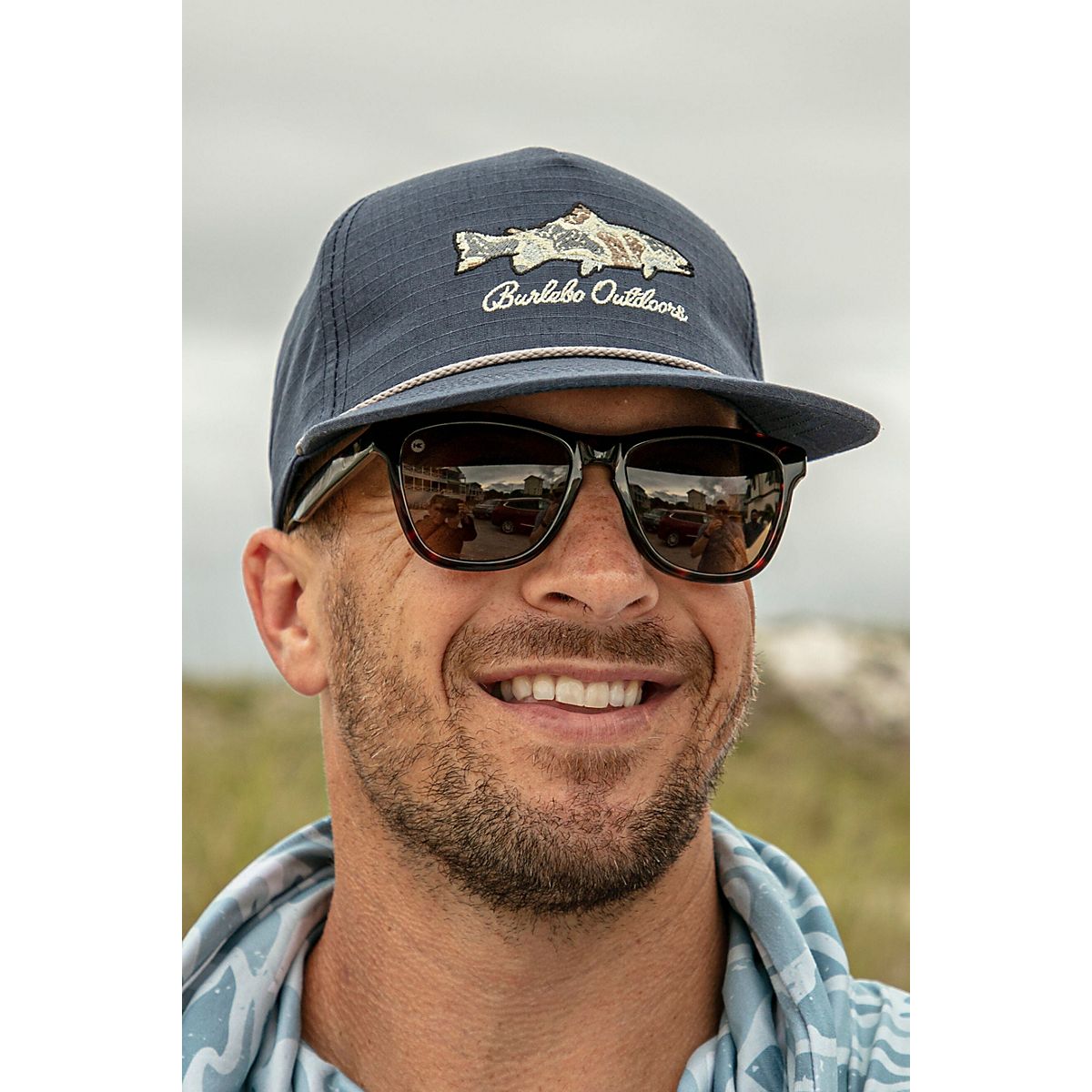 BURLEBO Men's Camo Fish Cap | Free Shipping at Academy