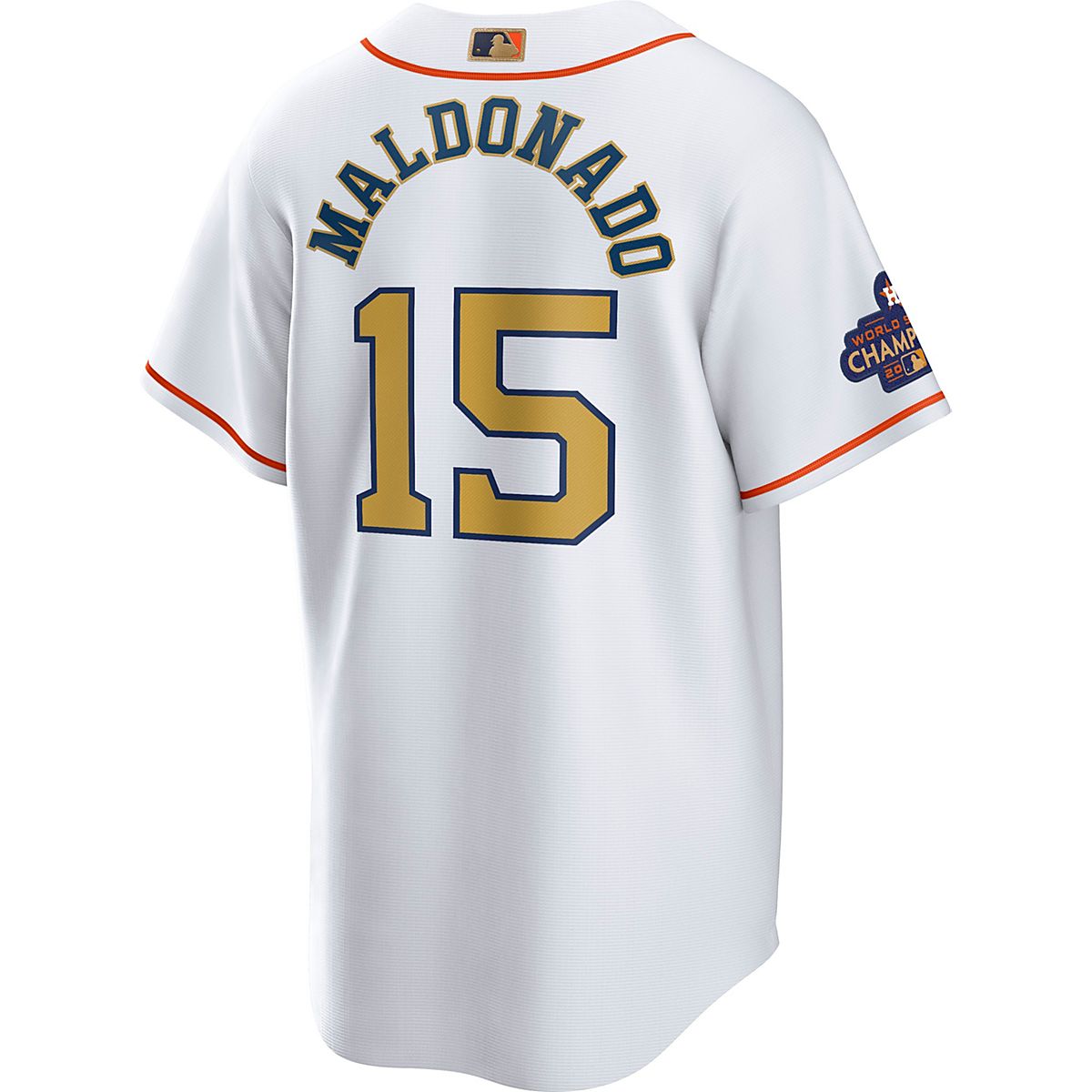 Men's Martin Maldonado Houston Astros Replica Gold White 2023 Collection  Jersey