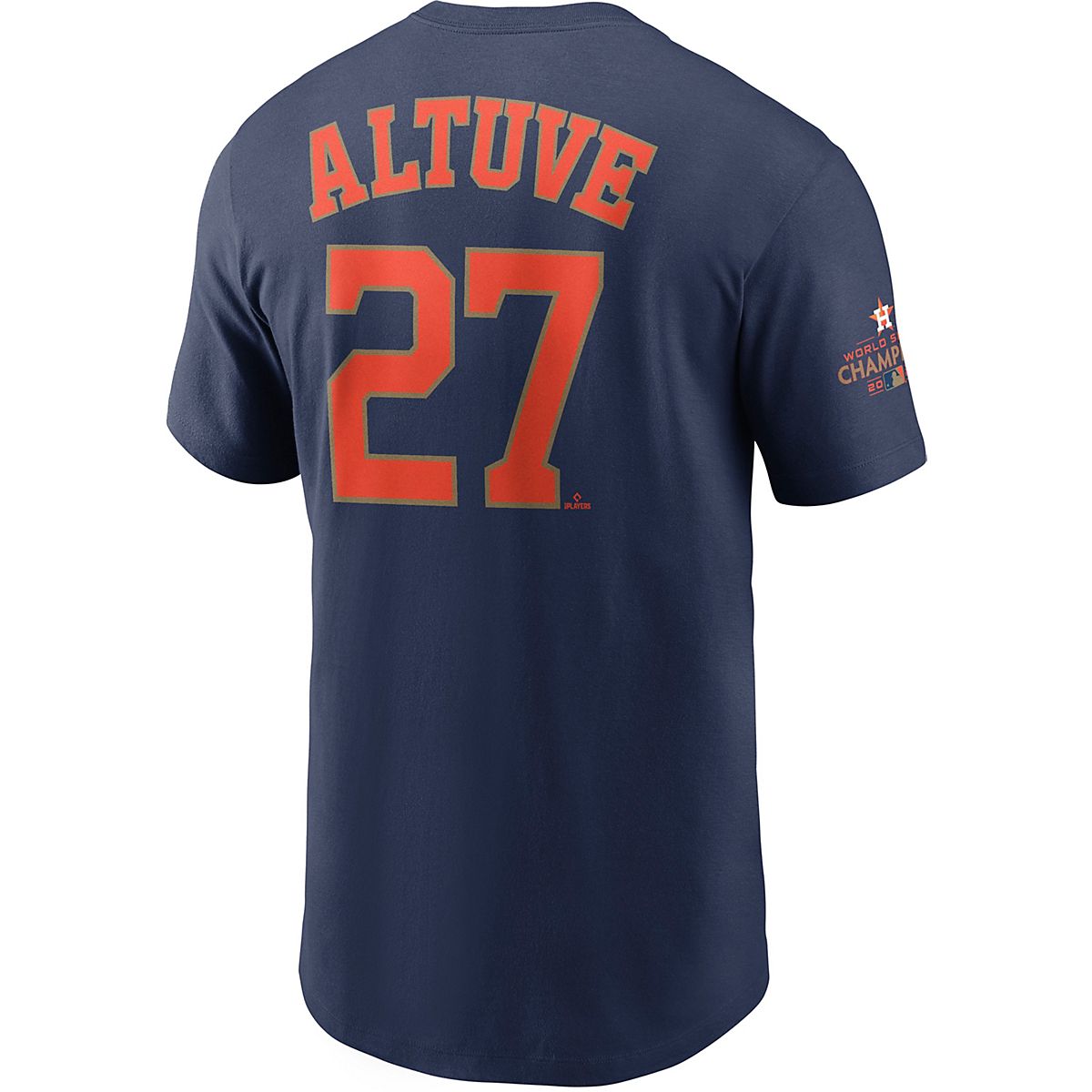 Nike Men’s Houston Astros Altuve Gold Name and Number Graphic T-shirt ...