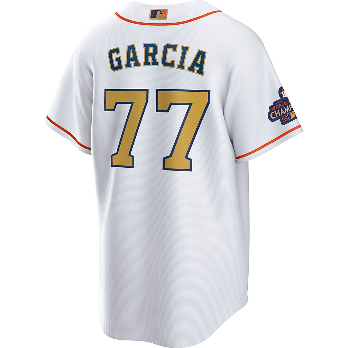 Youth Luis Garcia Houston Astros Replica Navy Alternate Jersey