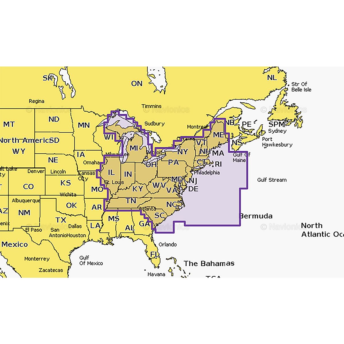 Navionics U.S. East Platinum+ NPUS007R Subscription | Academy