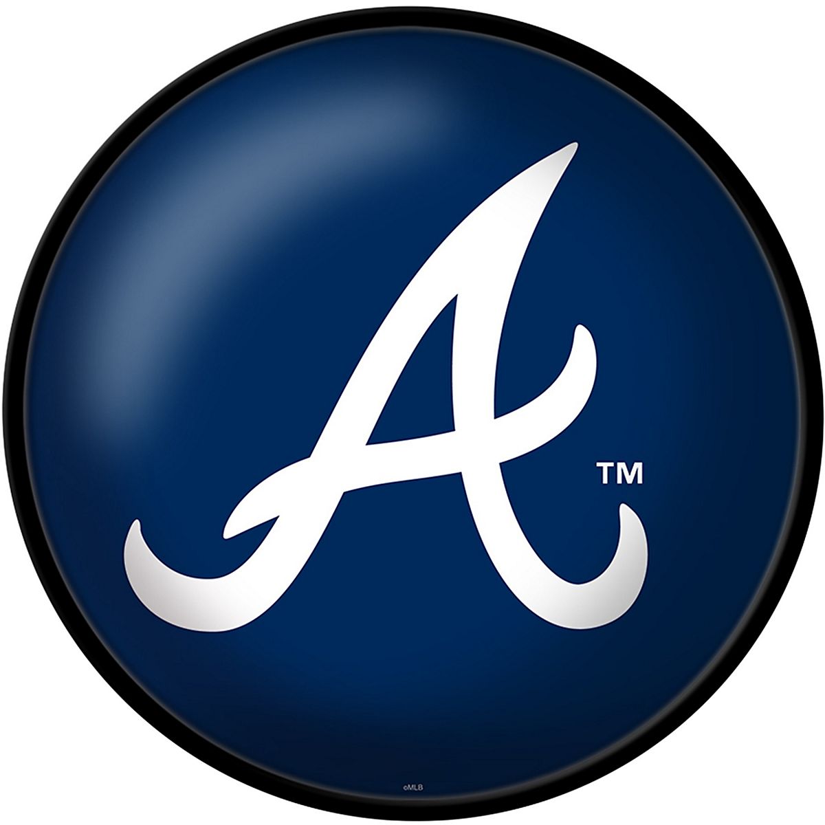 The FanBrand Atlanta Braves Alternate Logo Modern Disc Wall Sign Academy