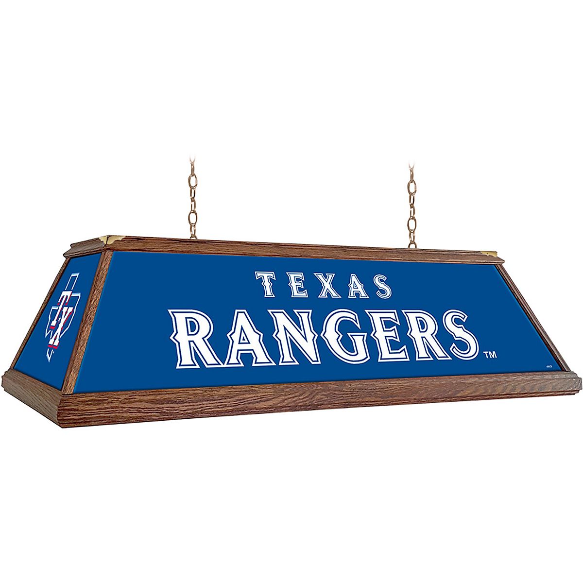 The Fan-Brand Texas Rangers Premium Wood Pool Table Light | Academy