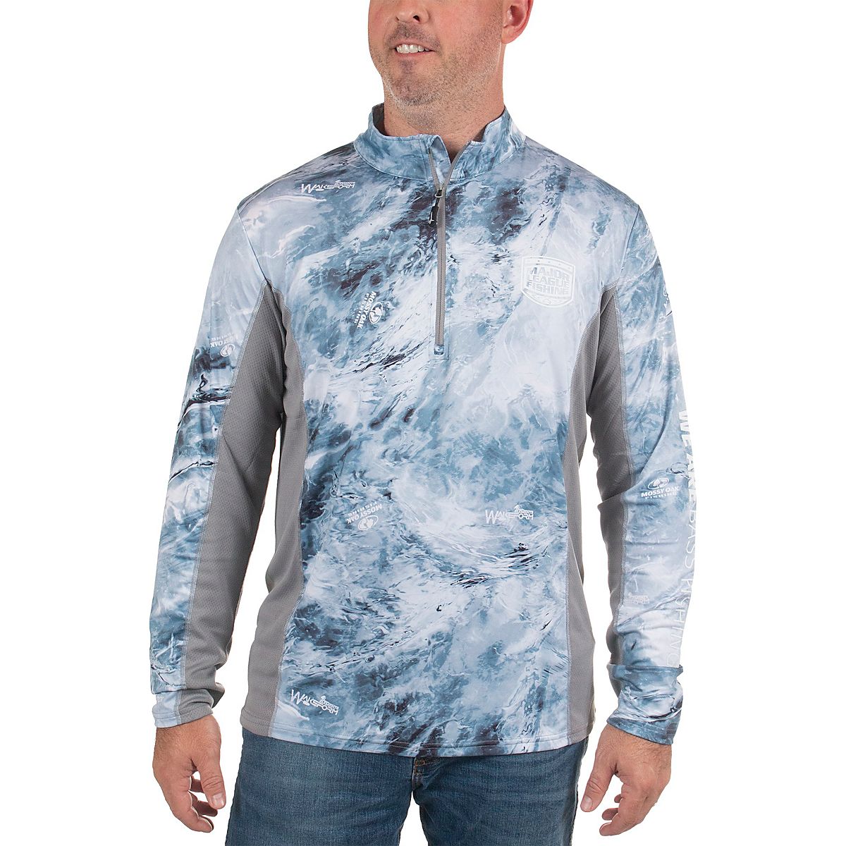 Major League Fishing Men's Solid Quarter Zip Performance Top Academy