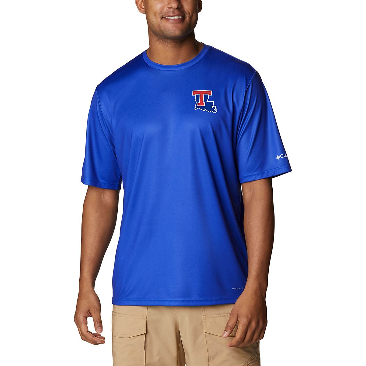 Columbia Sportswear Men's Louisiana Tech University Terminal Tackle Long  Sleeve Graphic T-shirt