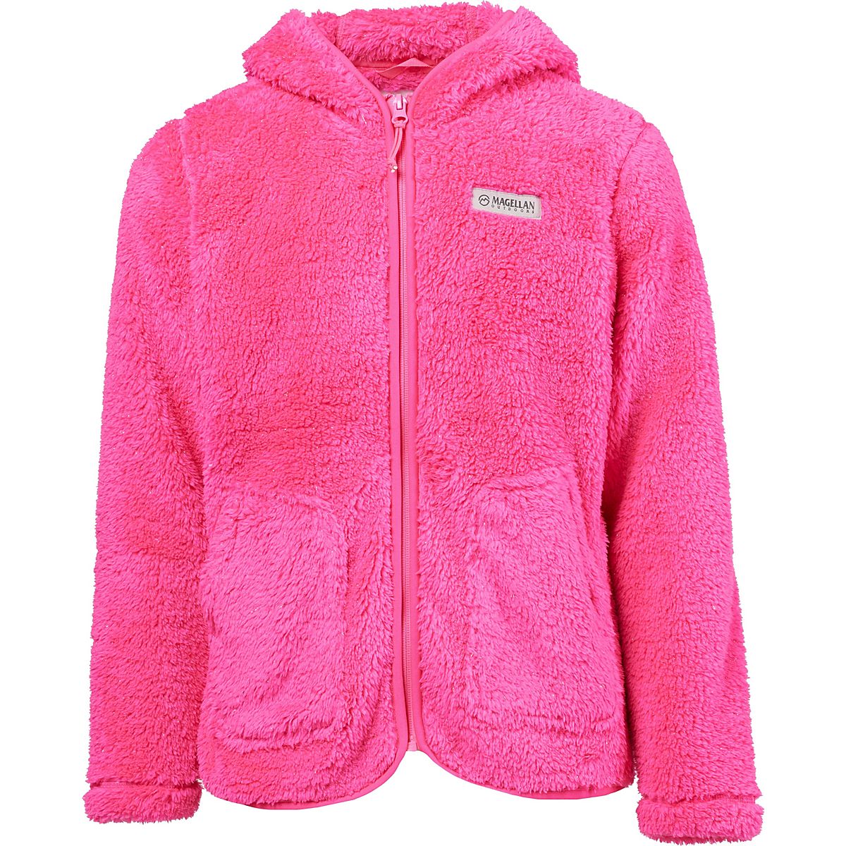 Magellan Outdoors Girls' Campfire Sparkle Sherpa Fleece Jacket | Academy