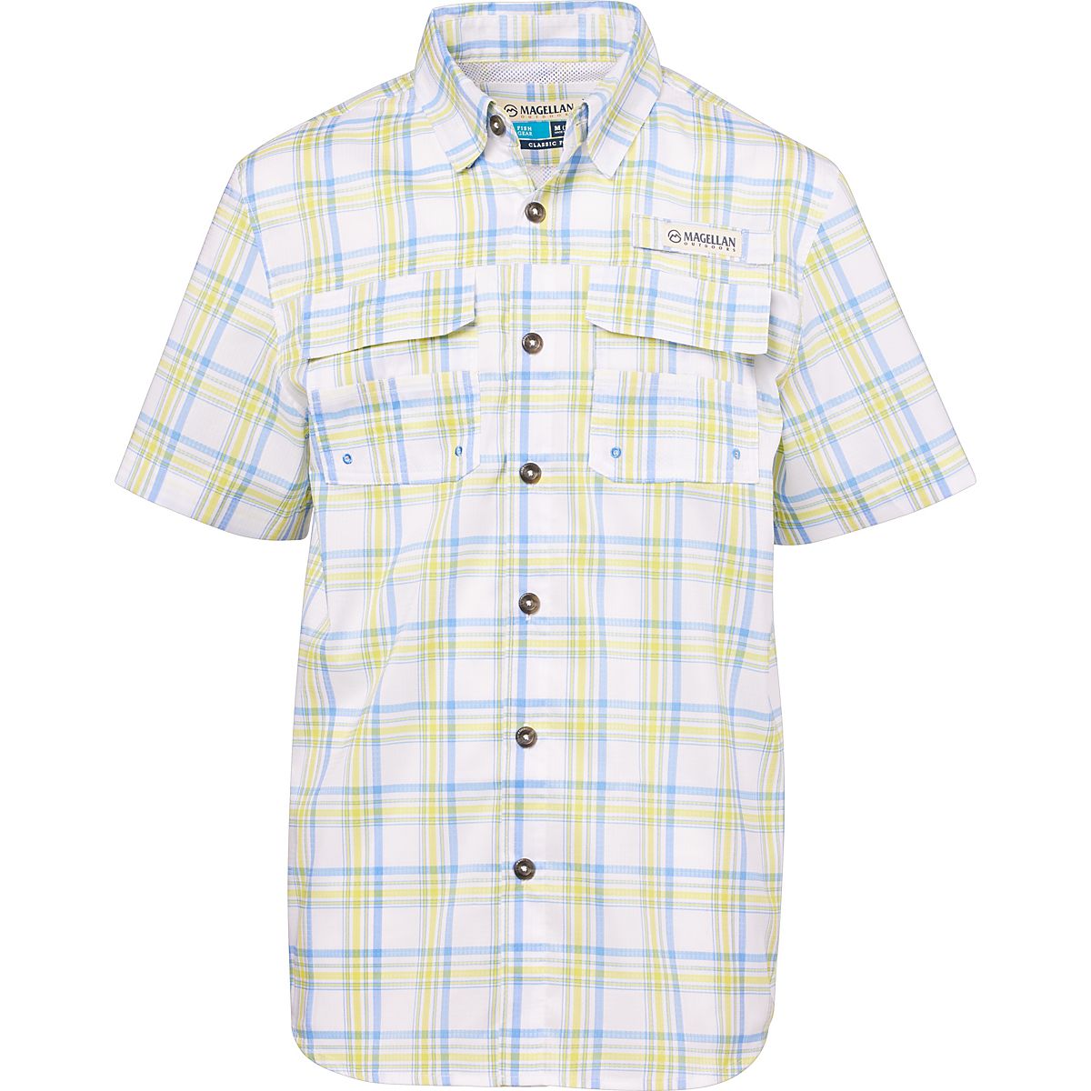 Chemise De Pêche Magellan Outdoors Garçon - Manches Longues, Vert, Taille 14/16 Ans - Neuf Sans Boîte