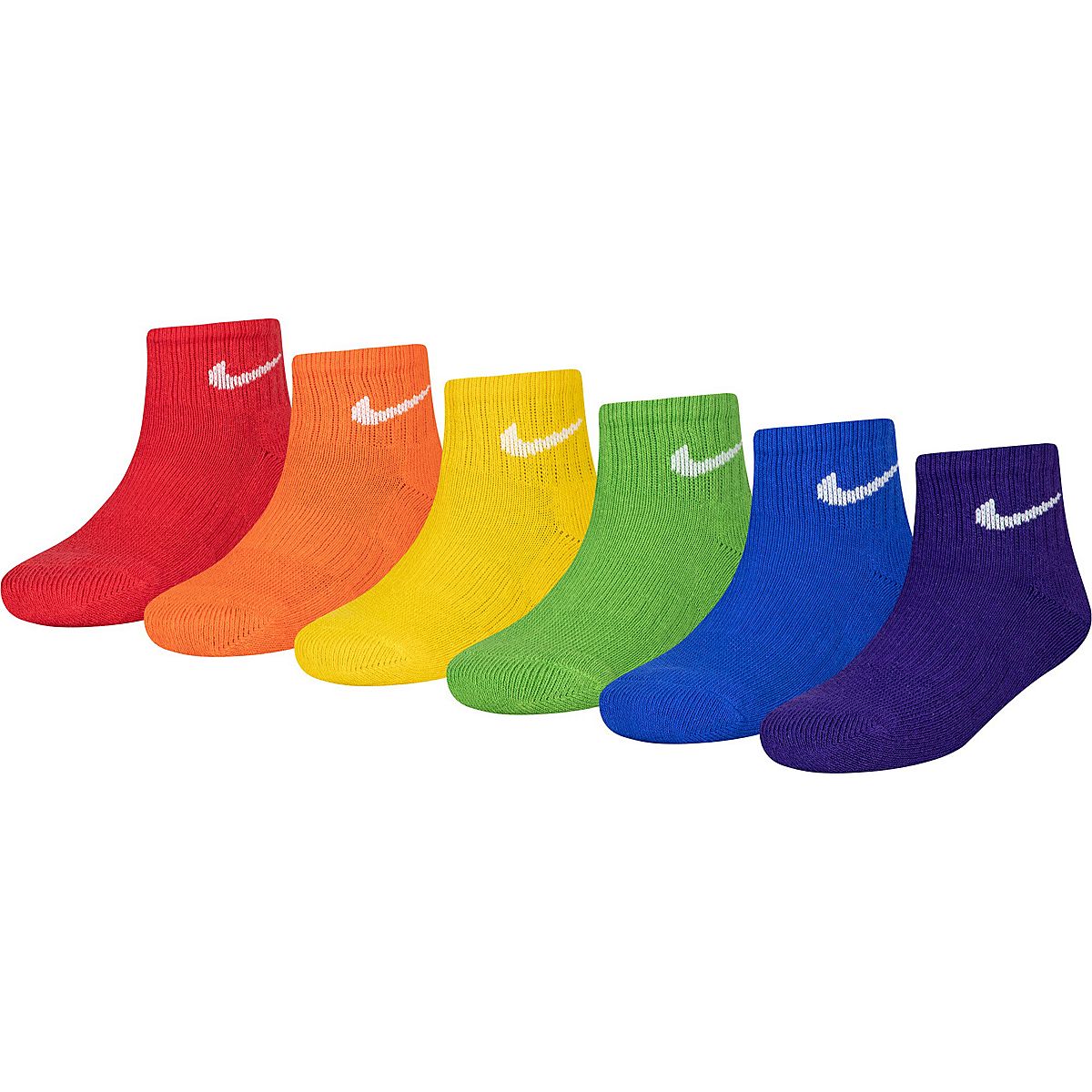 Nike Kids' DriFIT Performance Low Cut Socks 6 Pack Academy