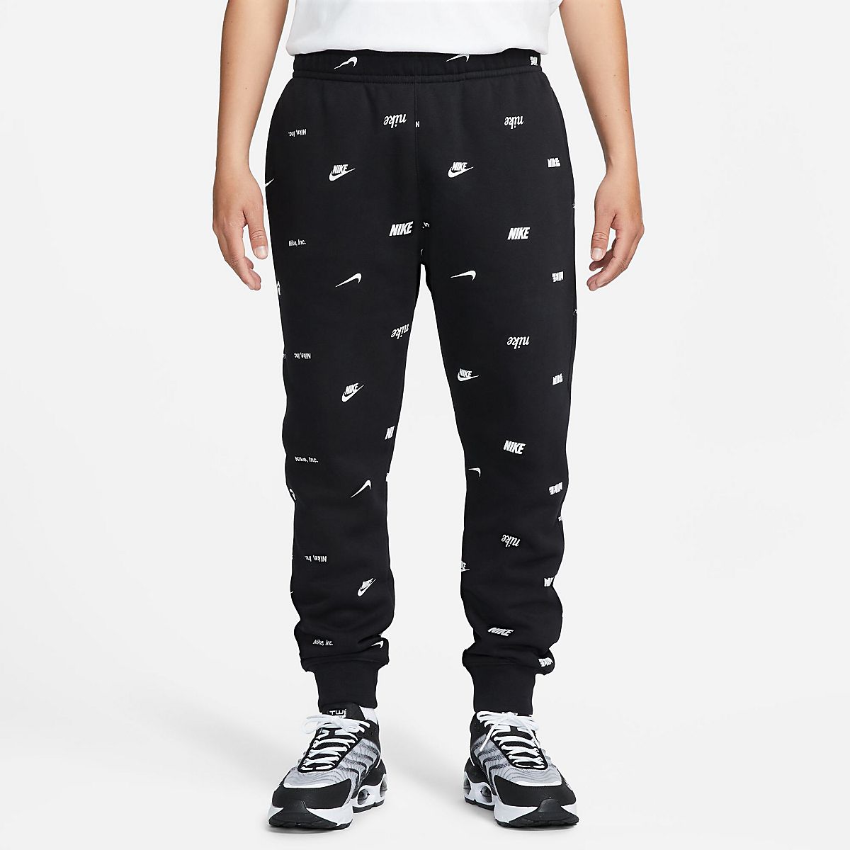 Nike Men's Club Fleece+ BrushedBack Allover Print Joggers Academy