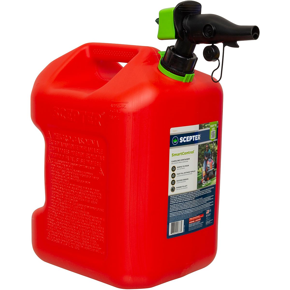 Scepter 5 gal SmartControl Gas Can with Rear Handle | Academy