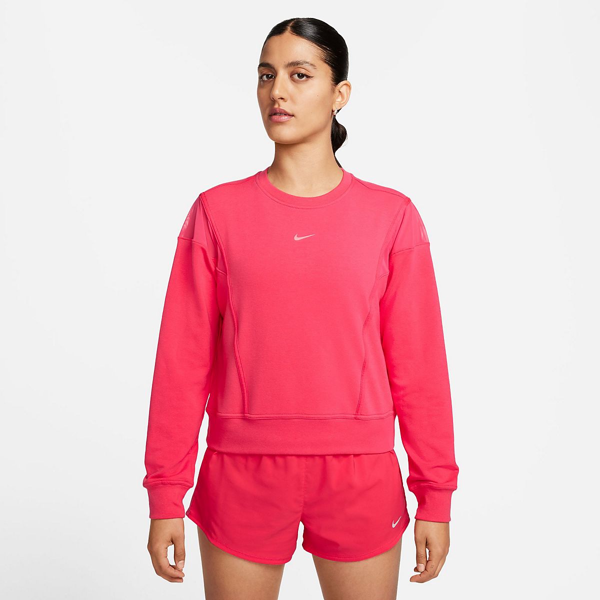 Nike Performance ONE CREW TUNIC - Sweatshirt - playful pink/pink