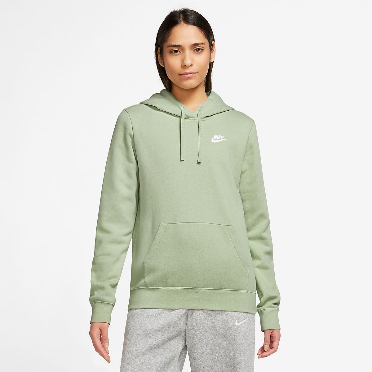 Nike women's club discount fleece pullover hoodie