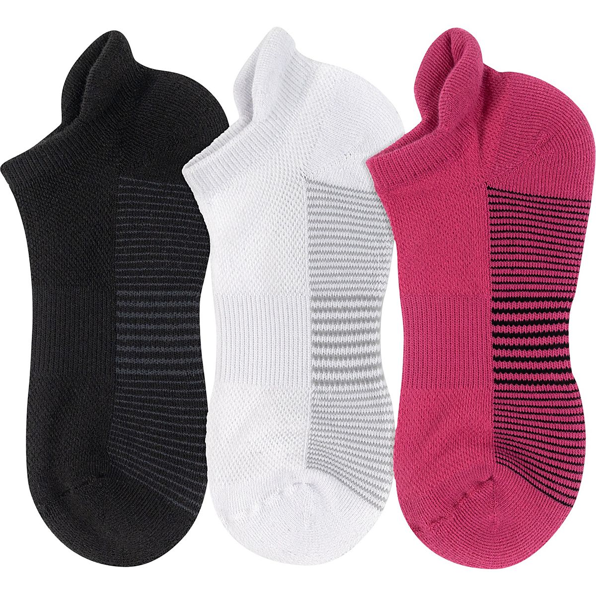 BCG Unisex No Show Socks 3Pack Academy