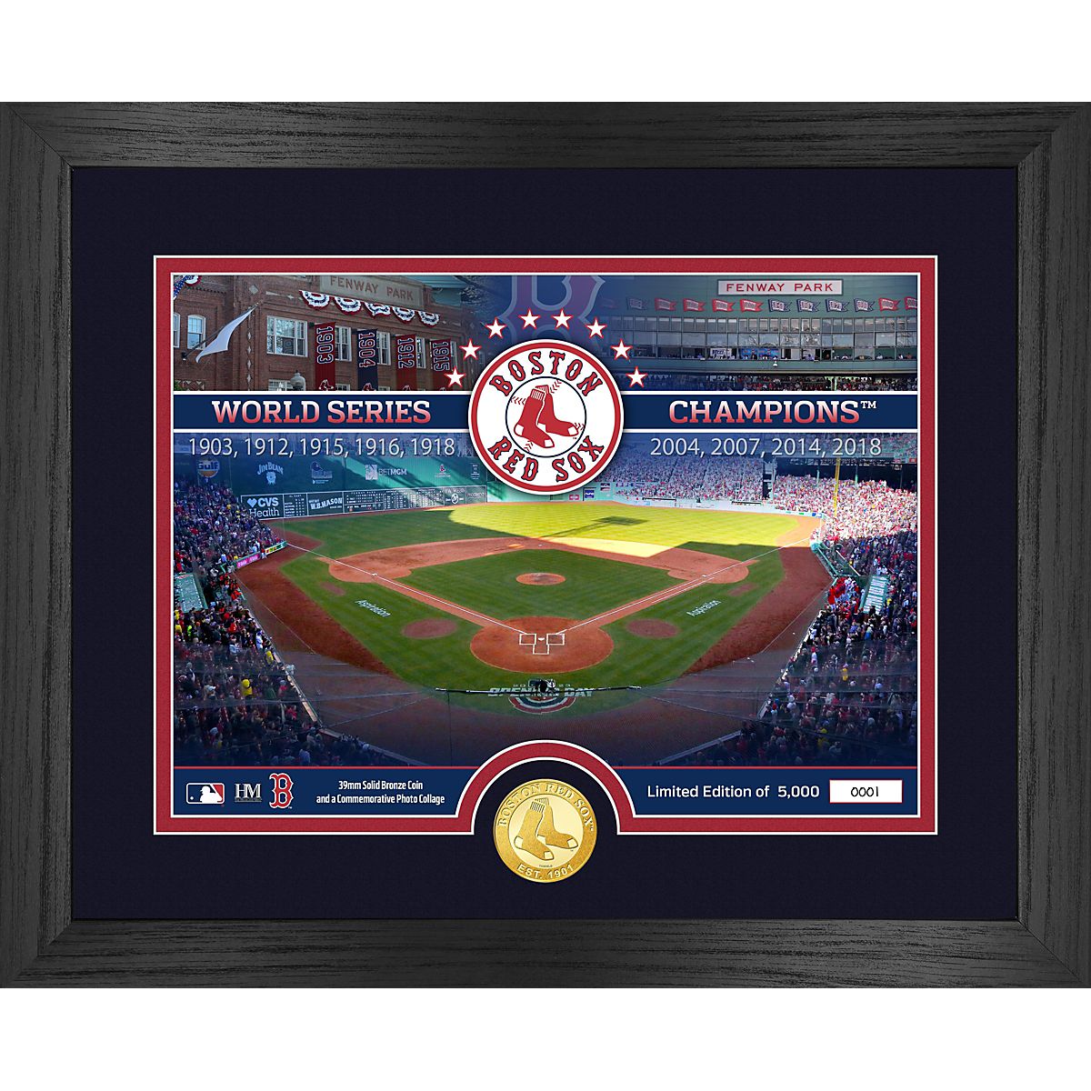 The Highland Mint Boston Red Sox Bronze Coin Photo Mint | Academy