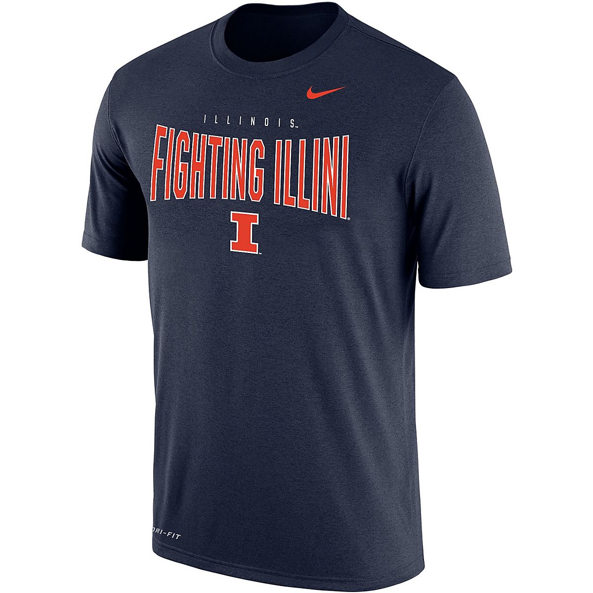 Nike Men's University of Illinois Mascot DF Cotton T-shirt | Academy