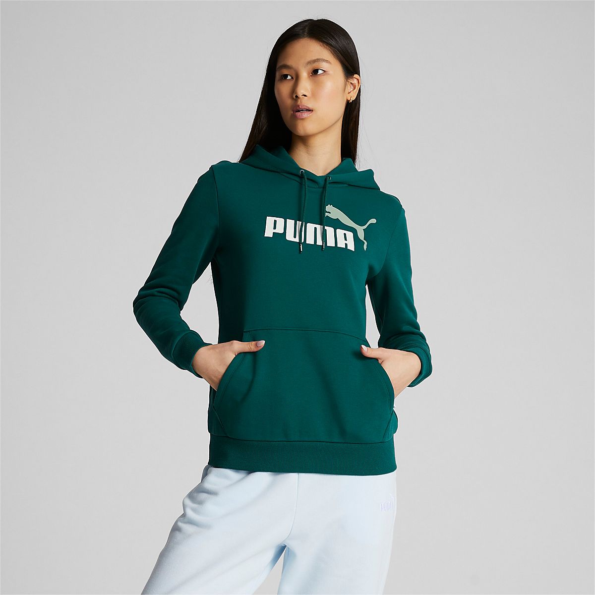 PUMA Women's Essentials Logo Hoodie Free Shipping at Academy