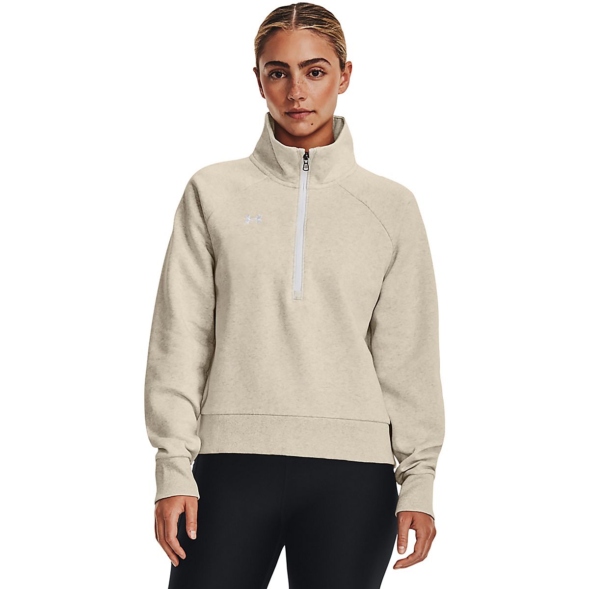 Under Armour Women's Rival Fleece 1/2 Zip Sweatshirt | Academy