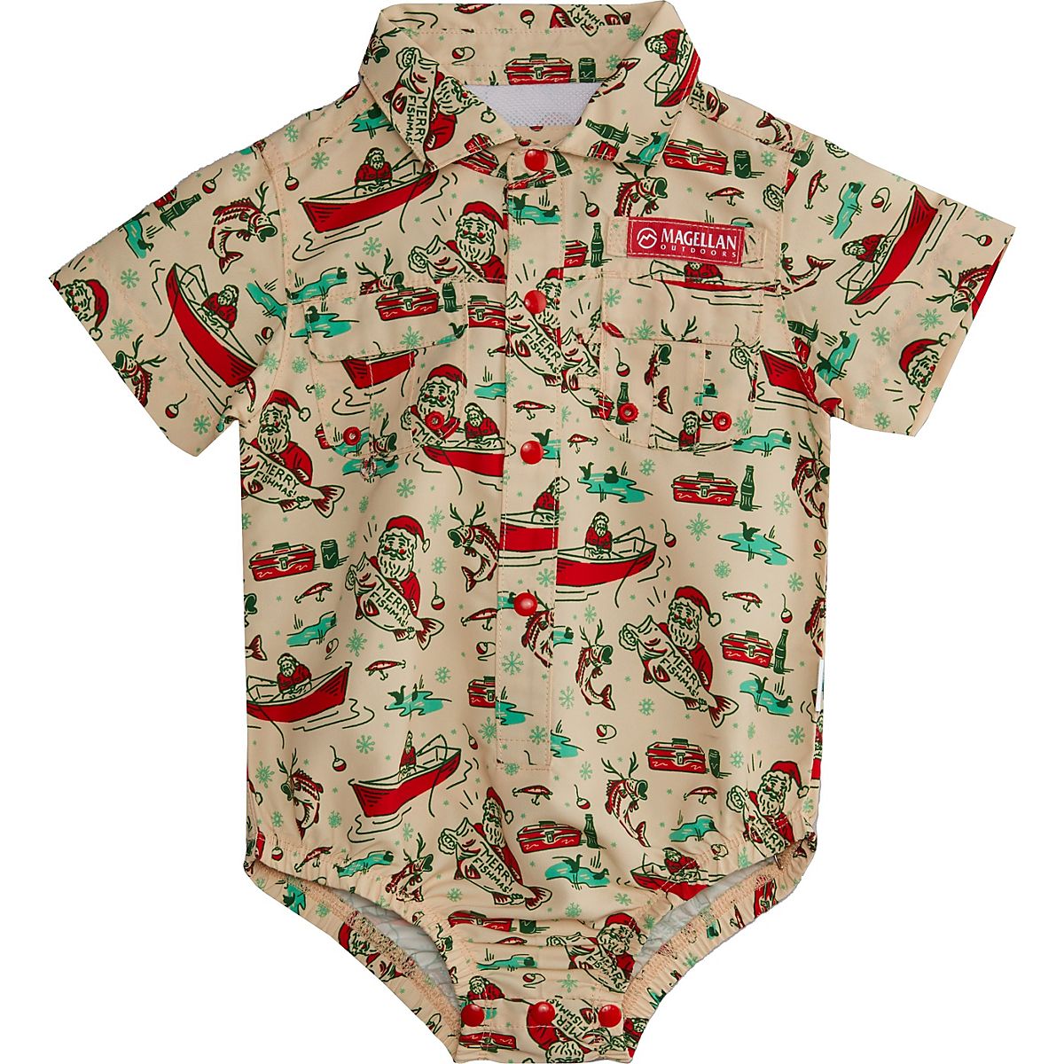 Magellan Outdoors Infant Boys' Laguna Madre Holiday Onesie Academy