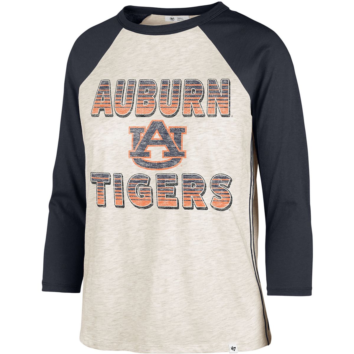 '47 Women's Auburn University Good Vibes Ava Raglan Long Sleeve Shirt