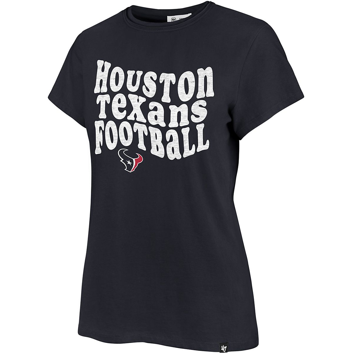 47 Women's Houston Texans Free Spirit Frankie Short Sleeve Shirt