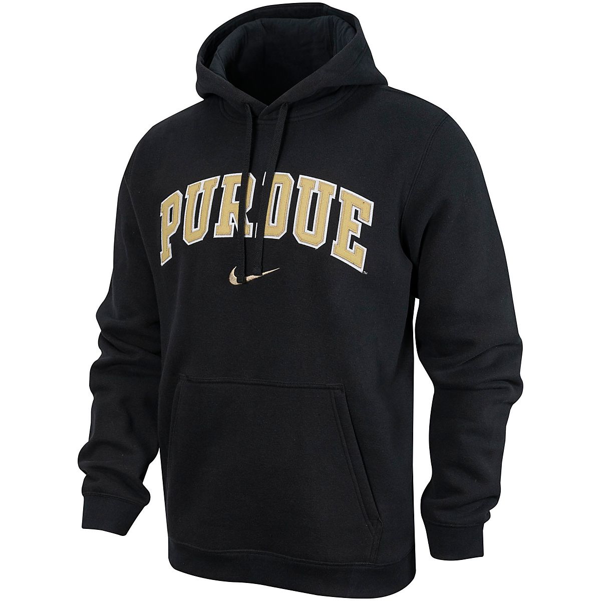 Nike Men's Purdue University Tackle Twill Fleece Hoodie | Academy