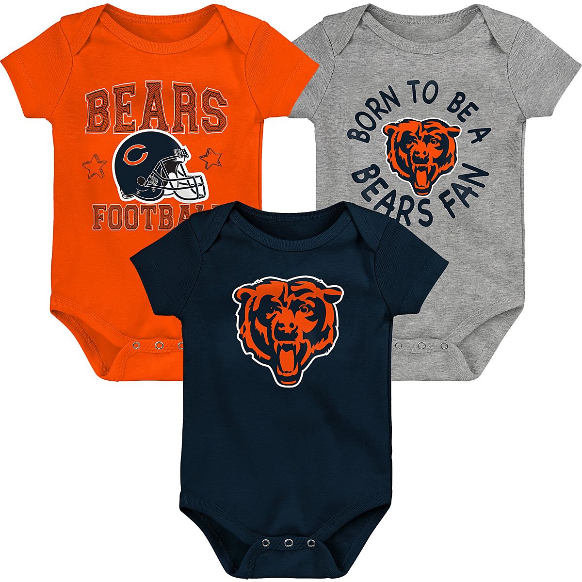 Outerstuff NCAA Newborn And Infant's 3 Piece Creeper Set, - Want