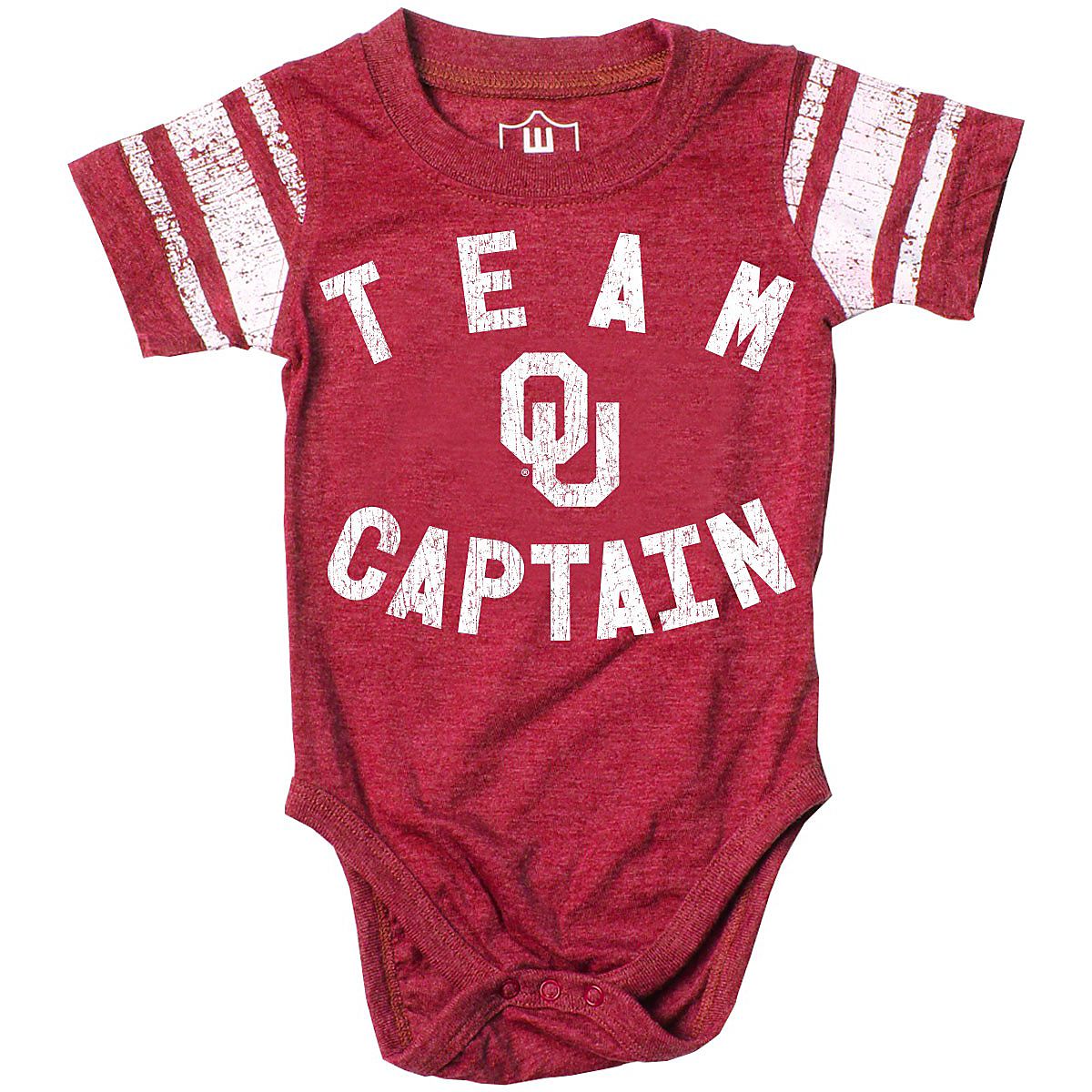 Wes and Willy Infants' University of Oklahoma Sleeve Stripe Onesie