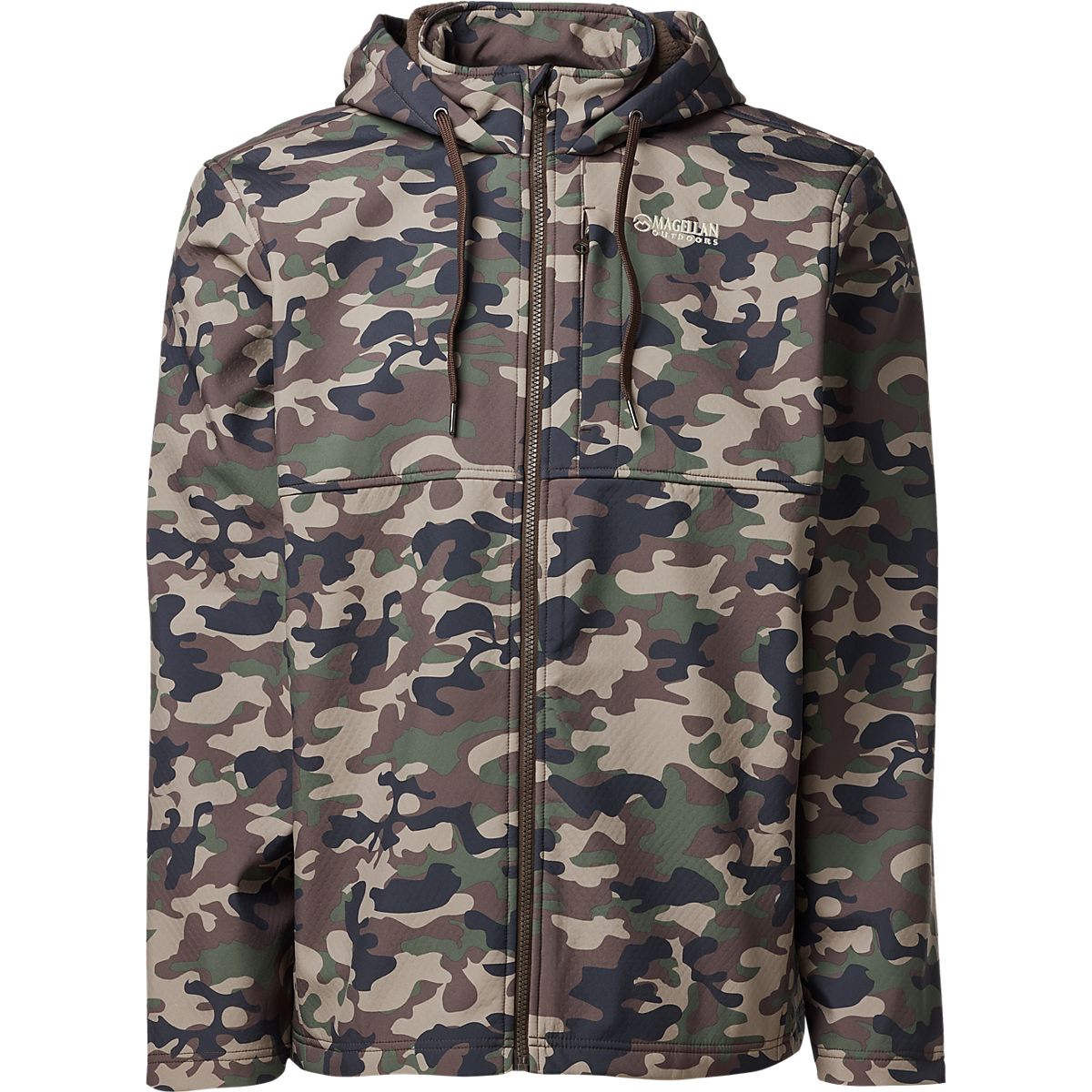 Magellan Outdoors Hunt Gear Men's Boone Hooded FZ Camo Jacket