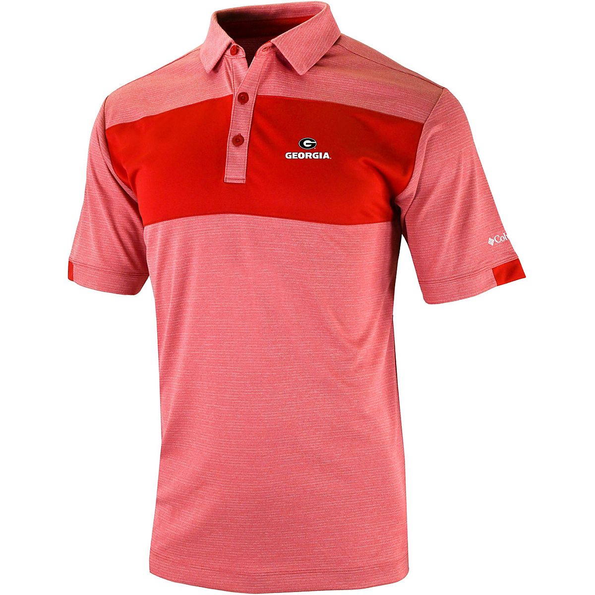 Columbia Sportswear Men's University of Georgia Total Control Short Sleeve Polo Shirt