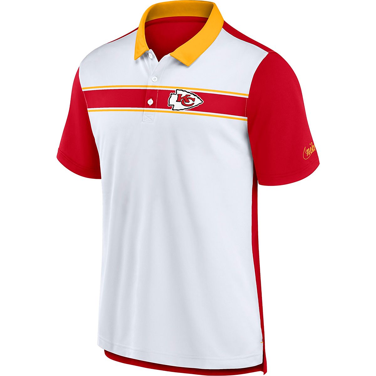 Nike Men's Kansas City Chiefs Rewind Pique Polo Shirt | Academy