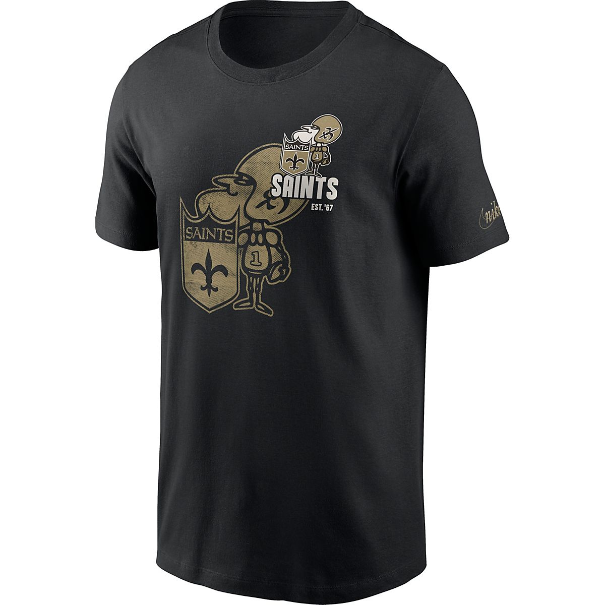 Nike Men's New Orleans Saints Logo Essential T-shirt | Academy