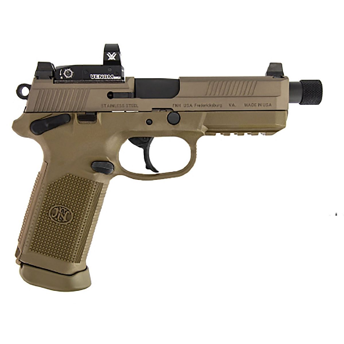 FN FNX-45 Series Tactical 45 ACP FDE Pistol with Vortex Viper Optic ...