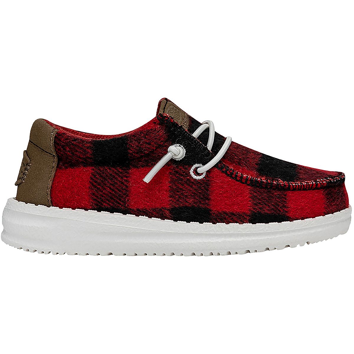 HEYDUDE Toddler Boys' Wally Buffalo Plaid Shoes Academy