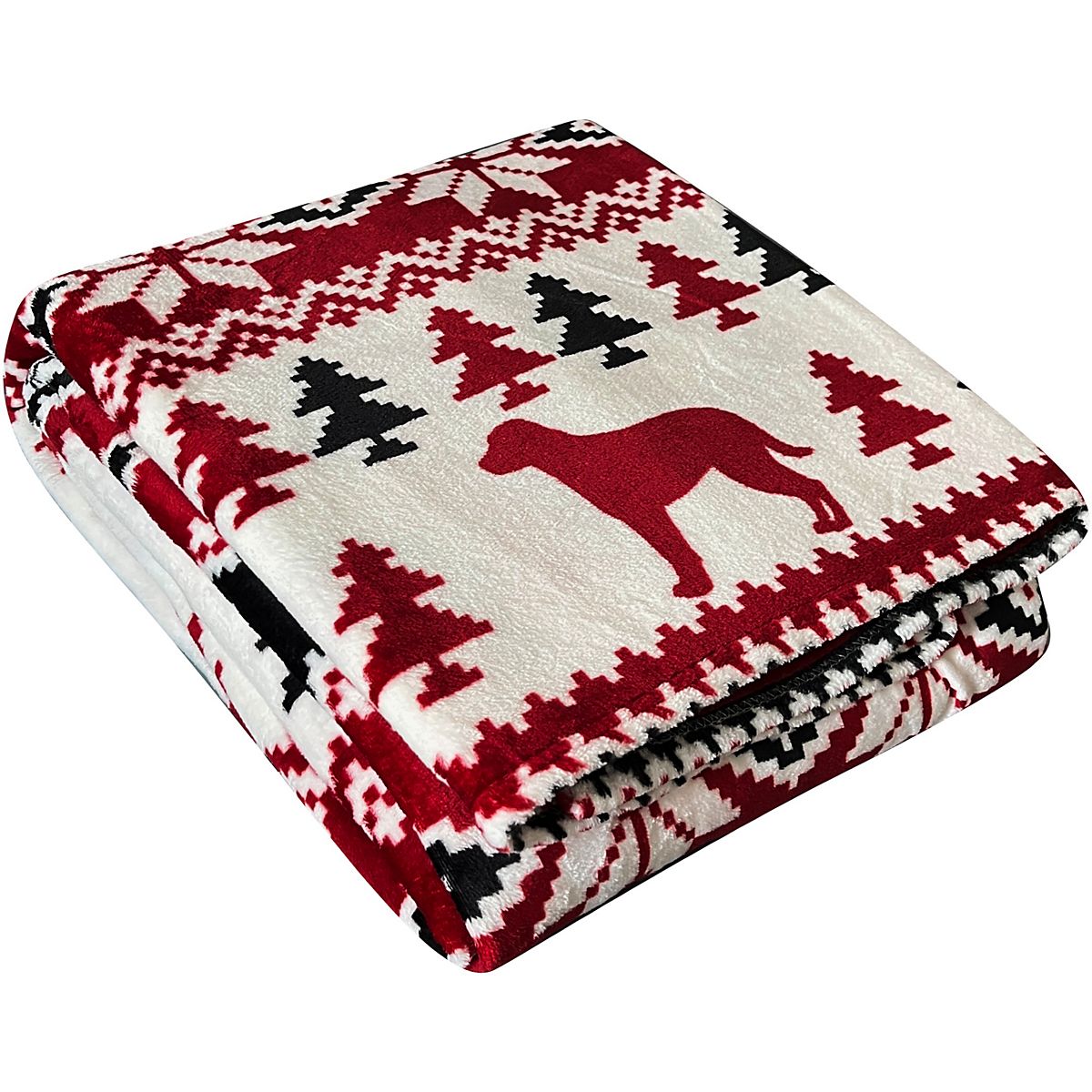 Coleman Labrador Fair Isle 260gsm Rotary Print Family Blanket Academy