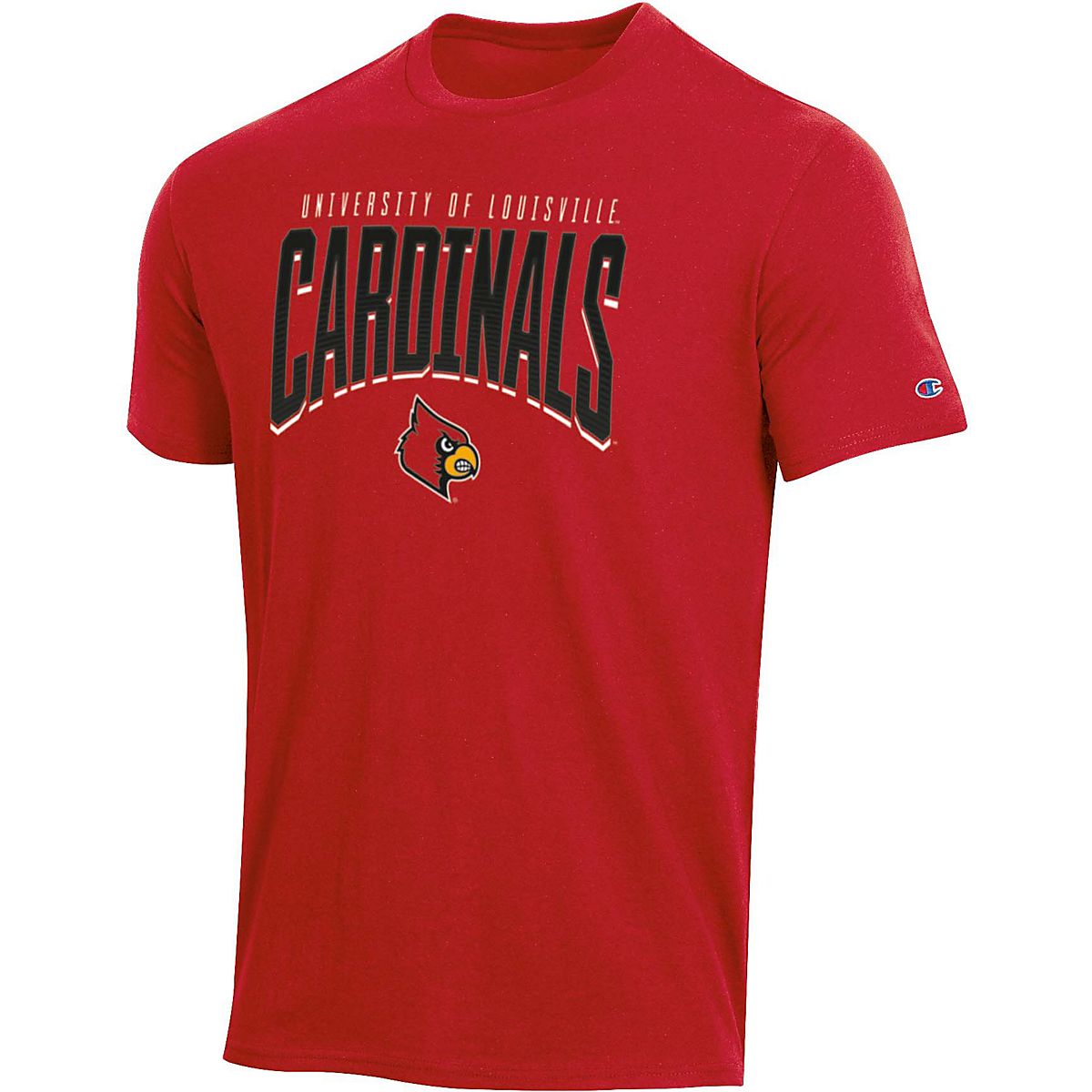 Champion Men's University of Louisville Mascot Arch Short Sleeve T ...