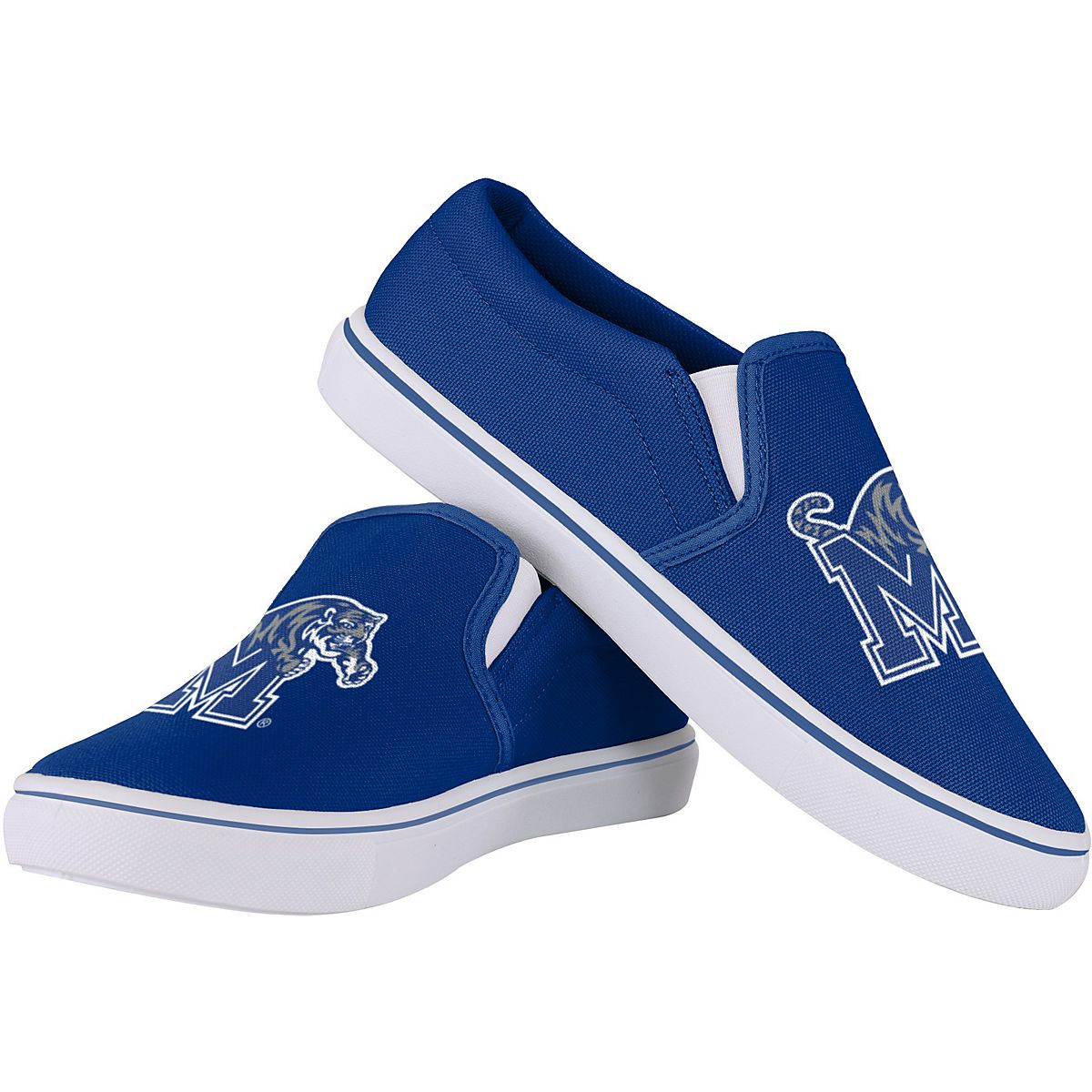 FOCO Men's University of Memphis SMU SlipOn Canvas Shoes Academy