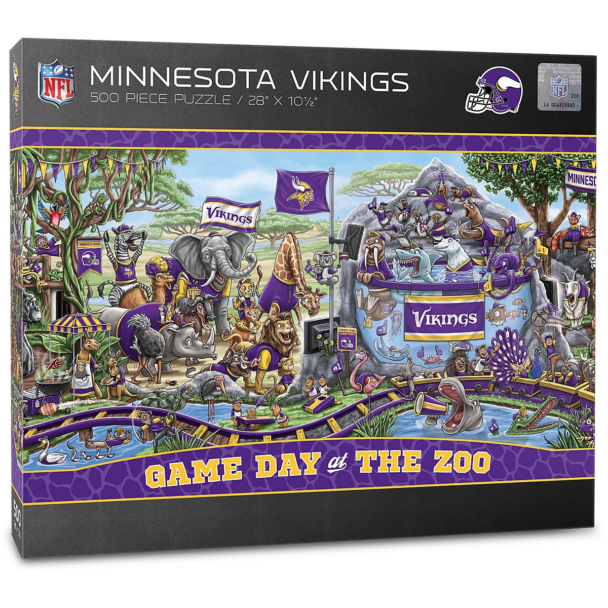 YouTheFan Minnesota Vikings Game Day At The Zoo 500-Piece Puzzle
