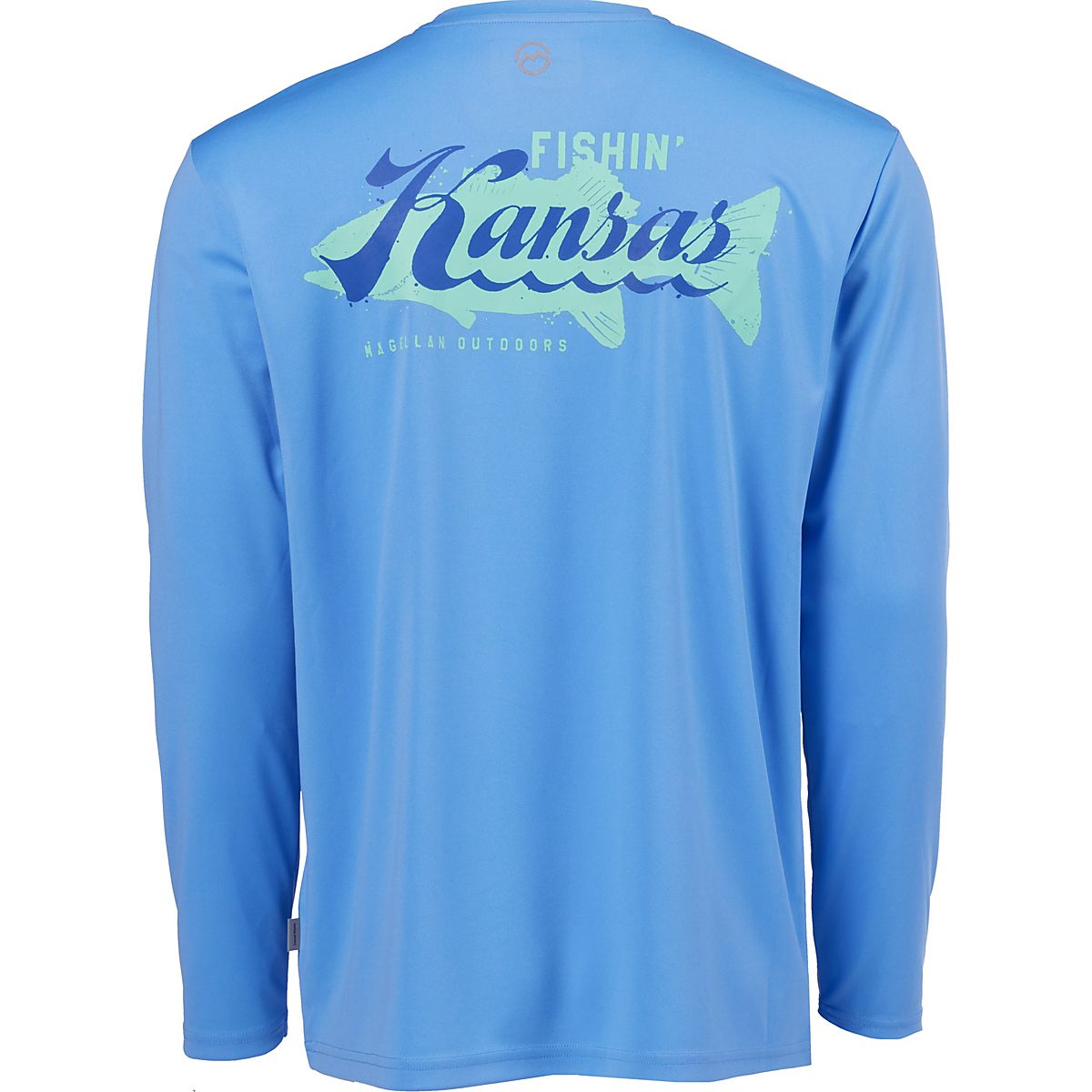 Magellan Blue Athletic Long Sleeve Shirts for Men