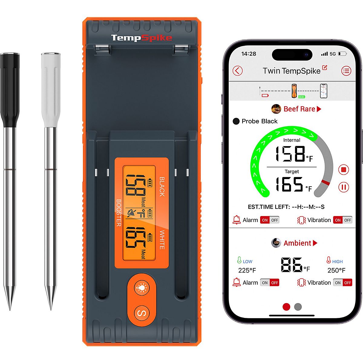 ThermoPro TP962W Twin TempSpike Wireless Meat Thermometer | Academy